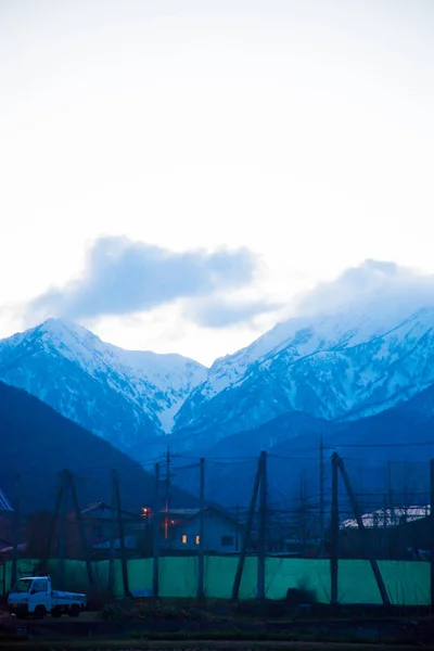 Alpy Japonii Strony Nagano Japonii Alpy Japonii Znajduje Się Pomiędzy — Zdjęcie stockowe
