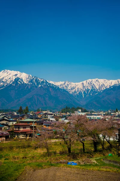 Japan Alps Nagano Side Japan Inglés Japón Alpes Encuentra Entre — Foto de Stock