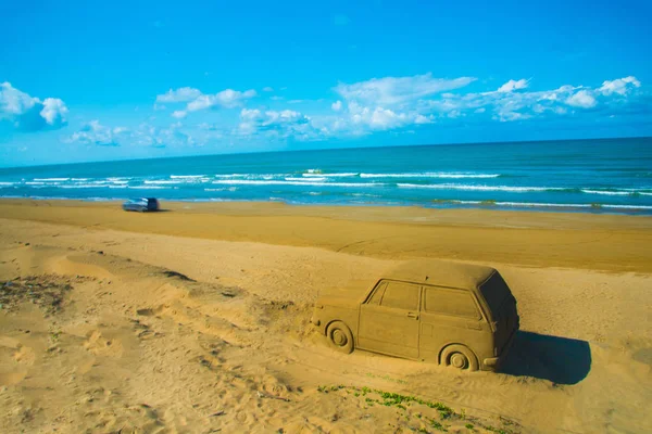 Chirihama Nagisa Drive Way Ishikawa Japan Japans Einziger Strand Den — Stockfoto