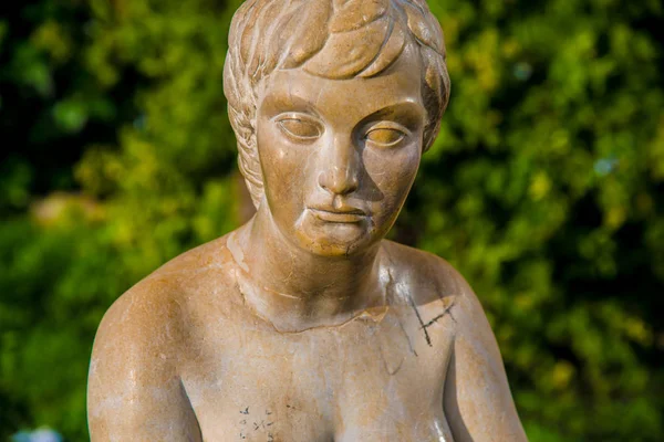 Female Statue Beach Area Sitges Barcelona Spain — Stock Photo, Image