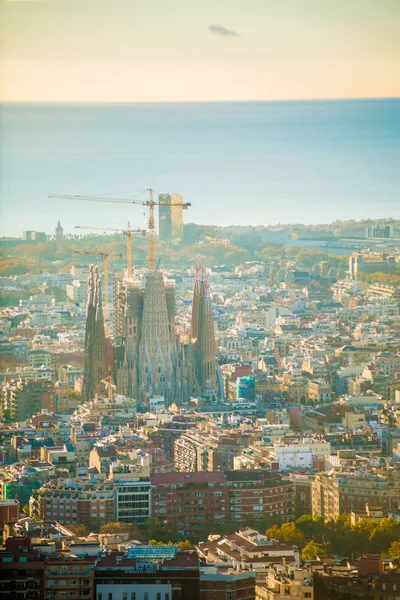 Barcelona Spanien November 2018 Sagrada Familia Construction Progress Ist Seitens Stockbild