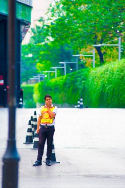 Bangkok, Tayland trafik. Tayland bir gülümseme ile bir ülke olarak bilinir.