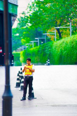 Bangkok, Tayland trafik. Tayland bir gülümseme ile bir ülke olarak bilinir.
