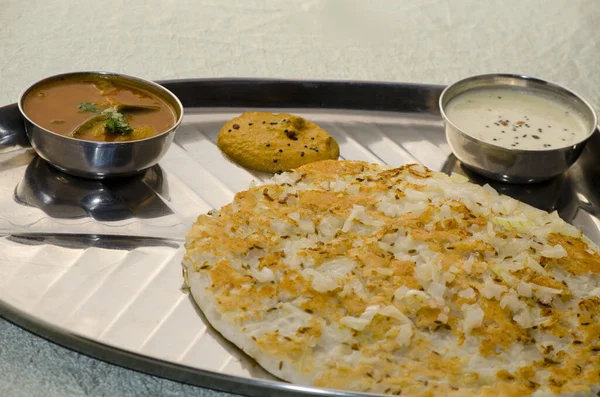 Indian Foods Auf Dem Tisch Die Typische Essidee Indiens Ist — Stockfoto