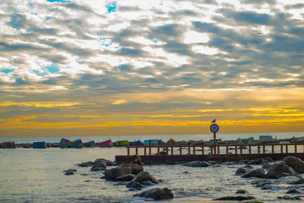 Praia Barceloneta Barcelona Espanha Barcelona Conhecida Como Uma Cidade Artística — Fotografia de Stock