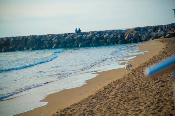 Spanish Beach Resort Barcellona Spagna Sitges Zona Conosciuta Come Una — Foto Stock