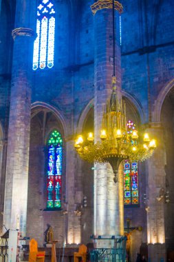 Barselona, İspanya 'daki kilise. Barcelona, İspanya 'nın doğu kıyısında yer alan bir Artistik şehir olarak bilinir.