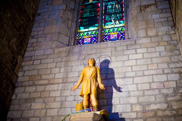 Igreja Barcelona Espanha Barcelona Conhecida Como Uma Cidade Artística Localizada — Fotografia de Stock