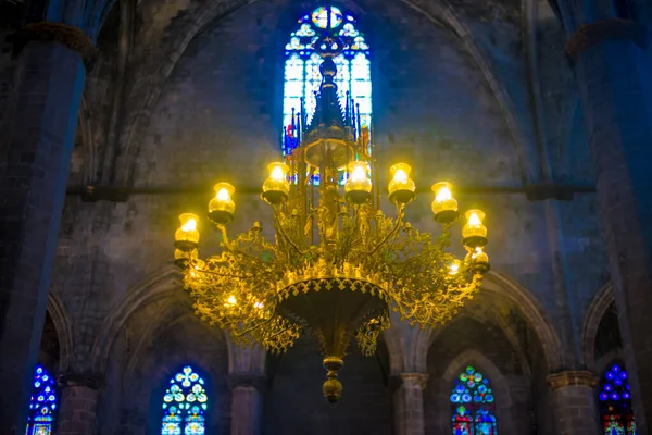 Kyrkan Barcelona Spanien Barcelona Känd Som Konstnärlig Stad Belägen Spaniens — Stockfoto