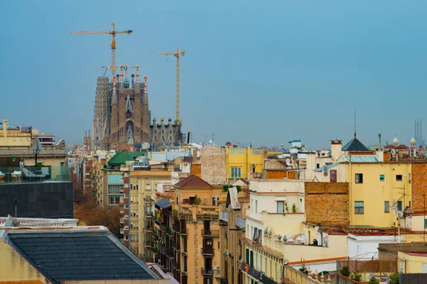 Barcelone Espagne Janvier 2019 Sagrada Familia Est Célèbre Œuvre Artiste — Photo