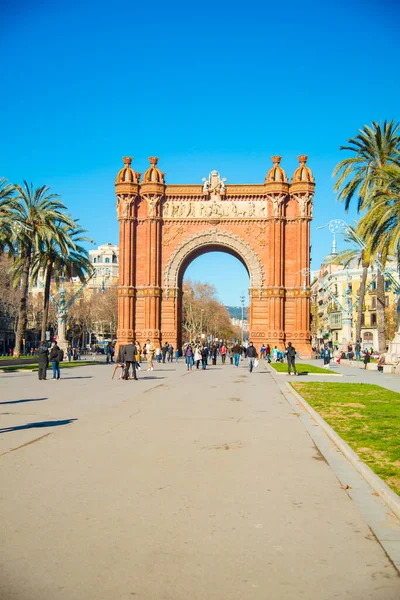 Barcelona Spanya Ocak 2019 Arc Triunfo Spanya Nın Barcelona Kentinde — Stok fotoğraf