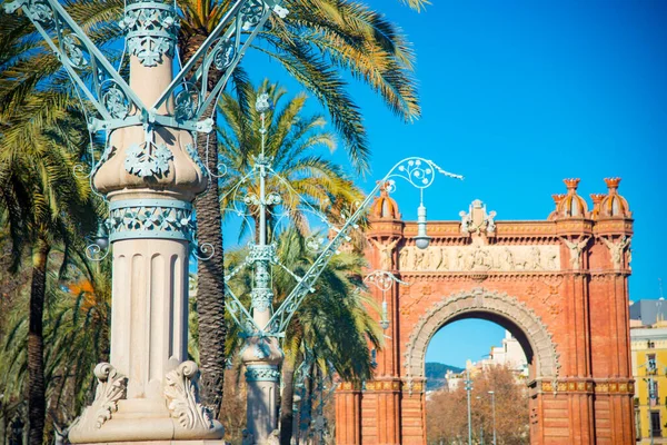 Barcelona Spanien Januar 2019 Der Triumphbogen Befindet Sich Barcelona Spanien — Stockfoto