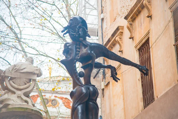 Girona España Febrero 2019 Obra Arte Museo Del Teatro Dalí — Foto de Stock