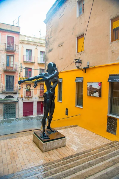 Girona Hiszpania Lutego 2019 Prace Artystyczne Muzeum Teatru Dali Zostały — Zdjęcie stockowe