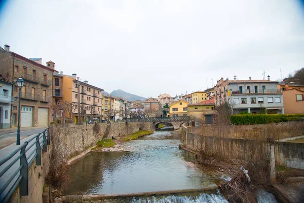 Spaanse Architectuur Het Platteland Van Bergueda Spanje Spanje Ligt Europa — Stockfoto