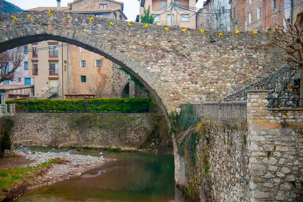 Spaanse Architectuur Het Platteland Van Bergueda Spanje Spanje Ligt Europa — Stockfoto