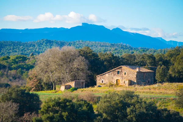 Edifício Espanhol Nas Cenas Campo Espanha Espanha Está Localizado Europa — Fotografia de Stock