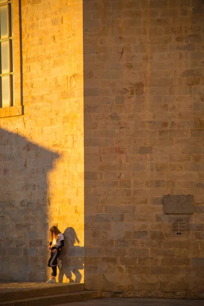 Girona Espagne 1Er Février 2019 Cathédrale Gérone Est Une Église — Photo