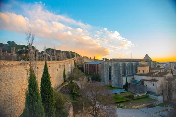 Girona Espanha Fevereiro 2019 Catedral Girona Uma Igreja Católica Romana — Fotografia de Stock