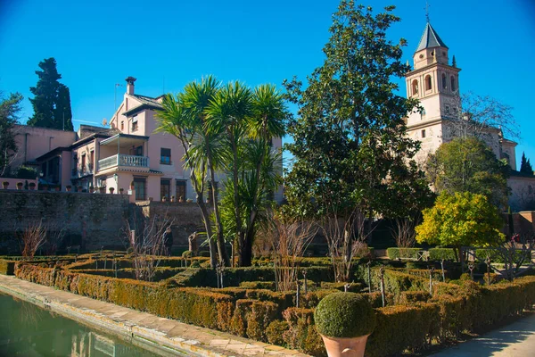 Granada Espanha Fevereiro 2019 Alhambra Patrimônio Mundial Unesco Granada Espanha — Fotografia de Stock