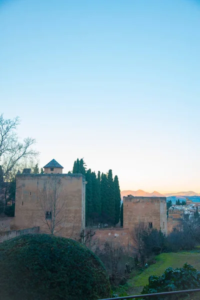 Alhambra Jest Wpisana Listę Światowego Dziedzictwa Unesco Granadzie Hiszpanii Hiszpania — Zdjęcie stockowe