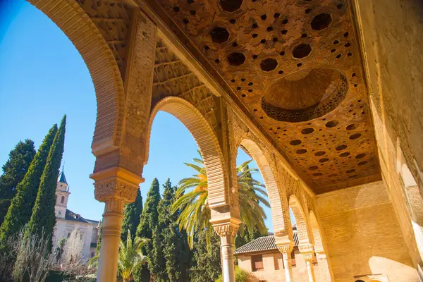 Alhambra Unesco Világörökség Része Granadában Spanyolországban Spanyolország Egy Olyan Európai — Stock Fotó