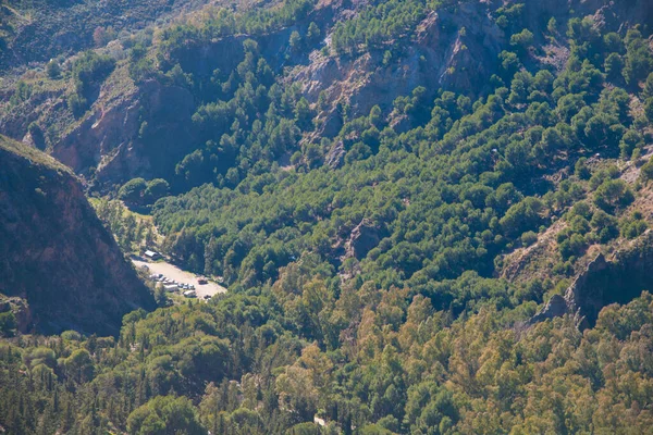 Cnar Pequeño Pueblo Montaña Granada España España País Europeo Que — Foto de Stock