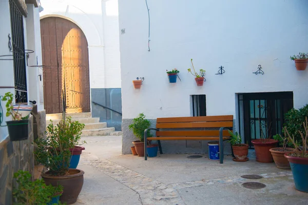 Cnar Uma Pequena Aldeia Montanhosa Granada Espanha Espanha País Europeu — Fotografia de Stock