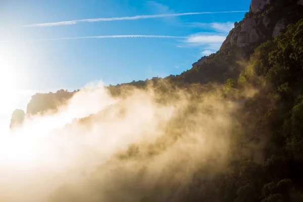 Barcelona Spain December 2018 Mountains Montserrat Barcelona Spain Montserrat Spanish — Stock Photo, Image