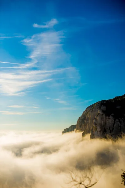 Barcelona Spain December 2018 Mountains Montserrat Barcelona Spain Montserrat Spanish — Stock Photo, Image