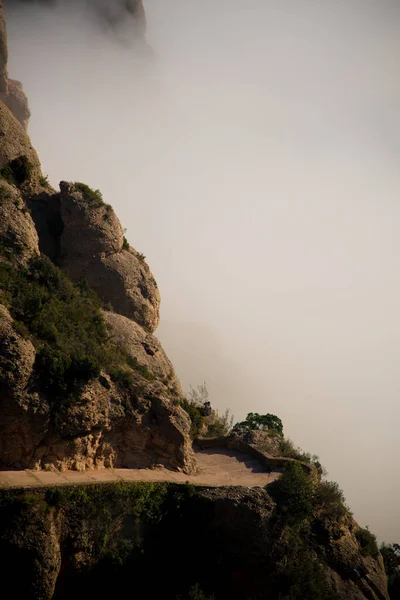 Barcelona España Diciembre 2018 Las Montañas Montserrat Barcelona España Montserrat — Foto de Stock