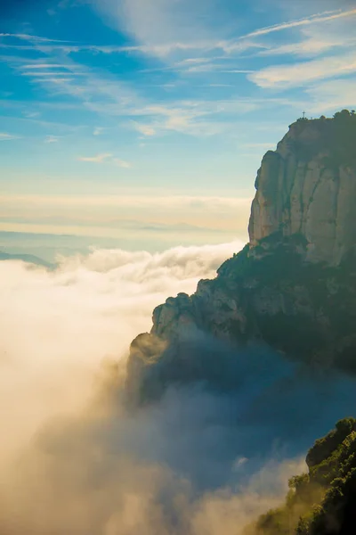 Barcelona Spagna Dicembre 2018 Montagne Montserrat Barcellona Spagna Montserrat Una — Foto Stock