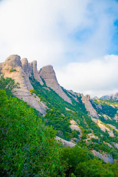 Barcelona Hiszpania Grudnia 2018 Góry Montserrat Barcelonie Hiszpania Montserrat Hiszpańska — Zdjęcie stockowe