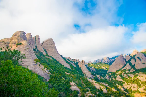 Barcelona Spain Грудня 2018 Гори Монтсеррат Барселоні Іспанія Montserrat Гора — стокове фото