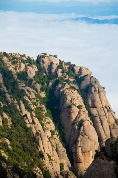 Barcelona Spain Грудня 2018 Гори Монтсеррат Барселоні Іспанія Montserrat Гора — стокове фото
