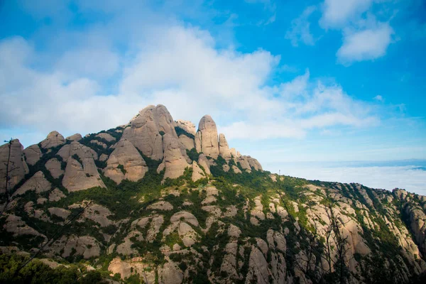 Barcelona Ισπανια Δεκεμβρίου 2018 Βουνά Του Montserrat Στη Βαρκελώνη Ισπανία — Φωτογραφία Αρχείου