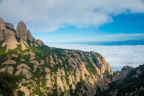 Barcelona Spain Грудня 2018 Гори Монтсеррат Барселоні Іспанія Montserrat Гора — стокове фото