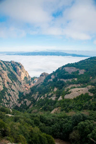 Barcelona España Diciembre 2018 Las Montañas Montserrat Barcelona España Montserrat — Foto de Stock