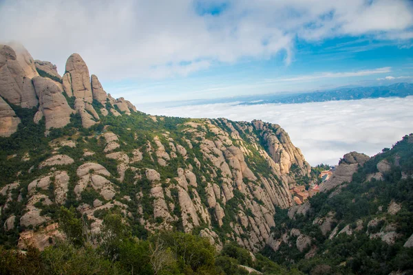 Barcelona España Diciembre 2018 Las Montañas Montserrat Barcelona España Montserrat —  Fotos de Stock