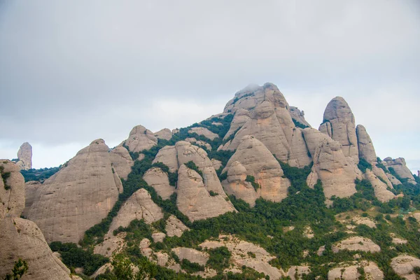 Barcelona Spain Грудня 2018 Гори Монтсеррат Барселоні Іспанія Montserrat Гора — стокове фото