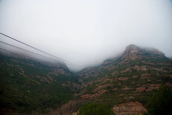 Barcelona Espanha Dezembro 2018 Montanhas Montserrat Barcelona Espanha Montserrat Uma — Fotografia de Stock