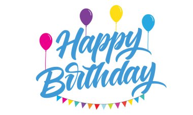 Mutlu yıllar modern el yazısı afişi. Süslerle süslenmiş el yazısı fırça harfleri. Beyaz arkaplanda vektör işareti