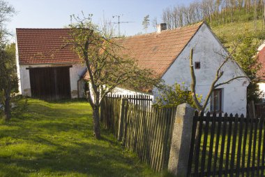 Köyde bahar kırsal manzara