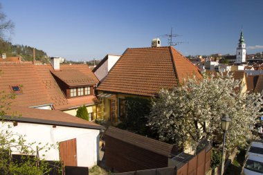 Trebic eski Yahudi mahallesi ve bazilika