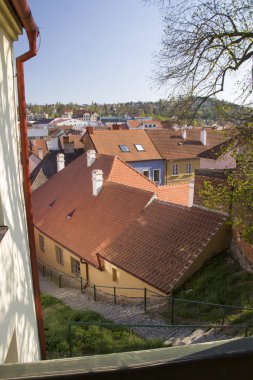 Trebic eski Yahudi mahallesi ve bazilika