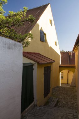 Trebic eski Yahudi mahallesi ve bazilika