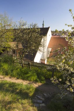 Trebic eski Yahudi mahallesi ve bazilika