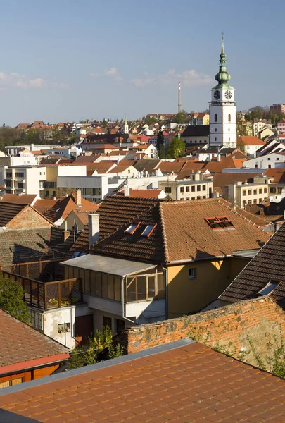 Trebic eski Yahudi mahallesi ve bazilika