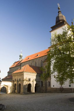 Trebic eski Yahudi mahallesi ve bazilika