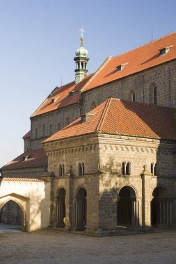 Trebic eski Yahudi mahallesi ve bazilika